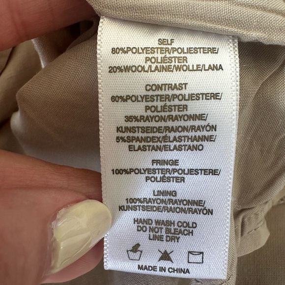 Anthropologie Sunday In Brooklyn Gold Fringe Sleeveless Top - Picture 12 of 12